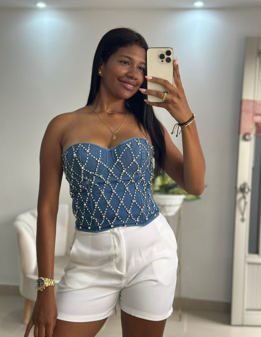 CORSET DENIM