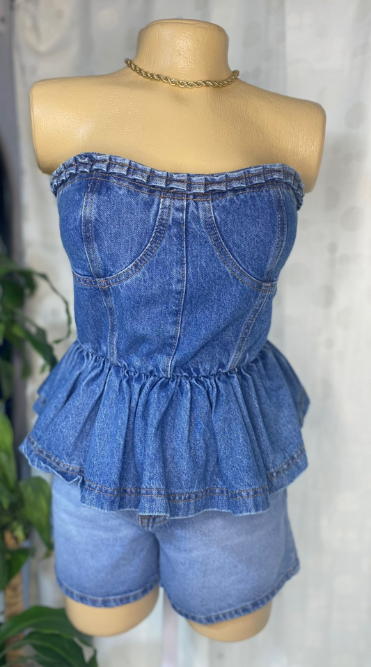 TOP ALMA DENIM