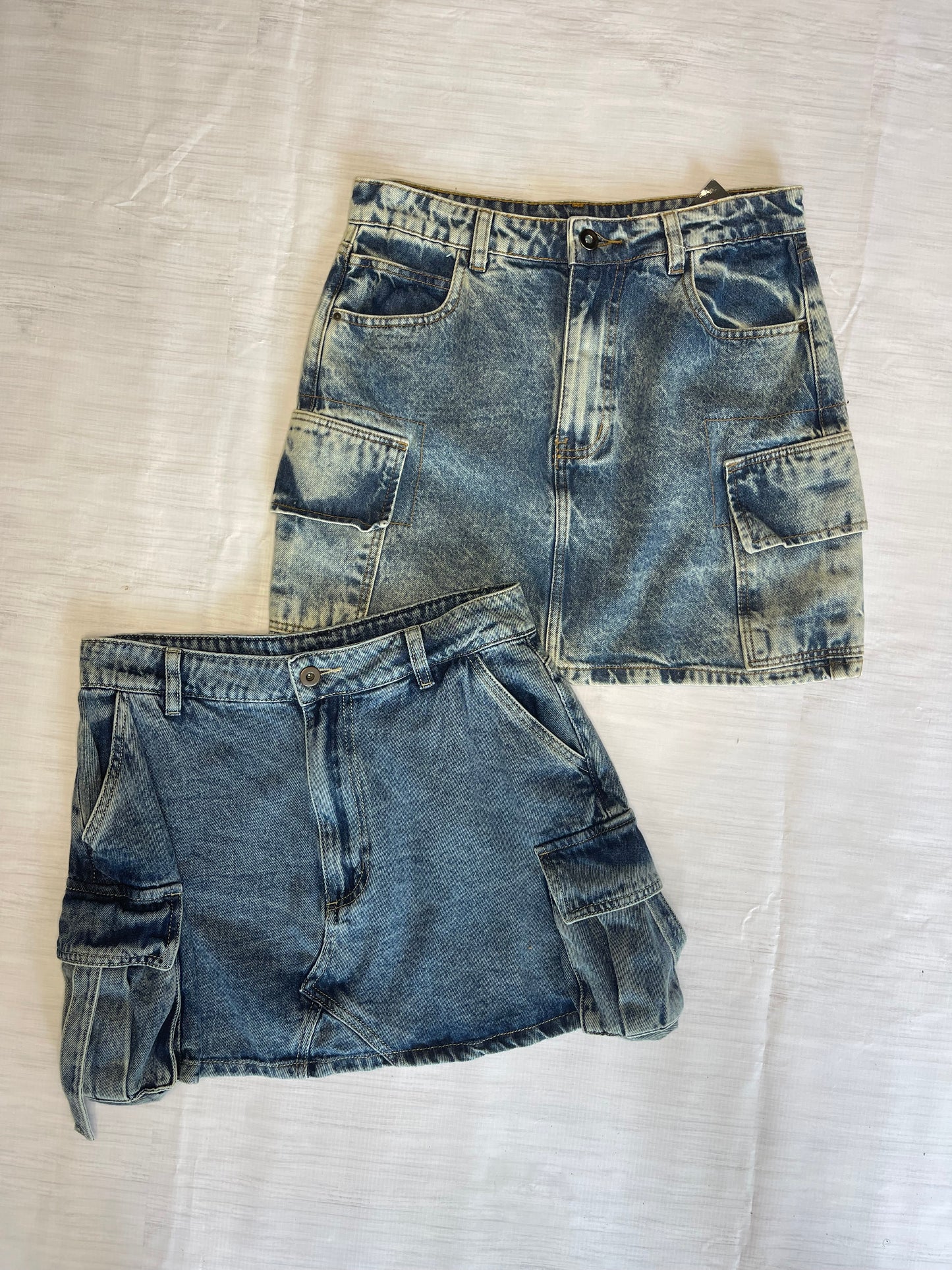 FALDA CARGO JEANS