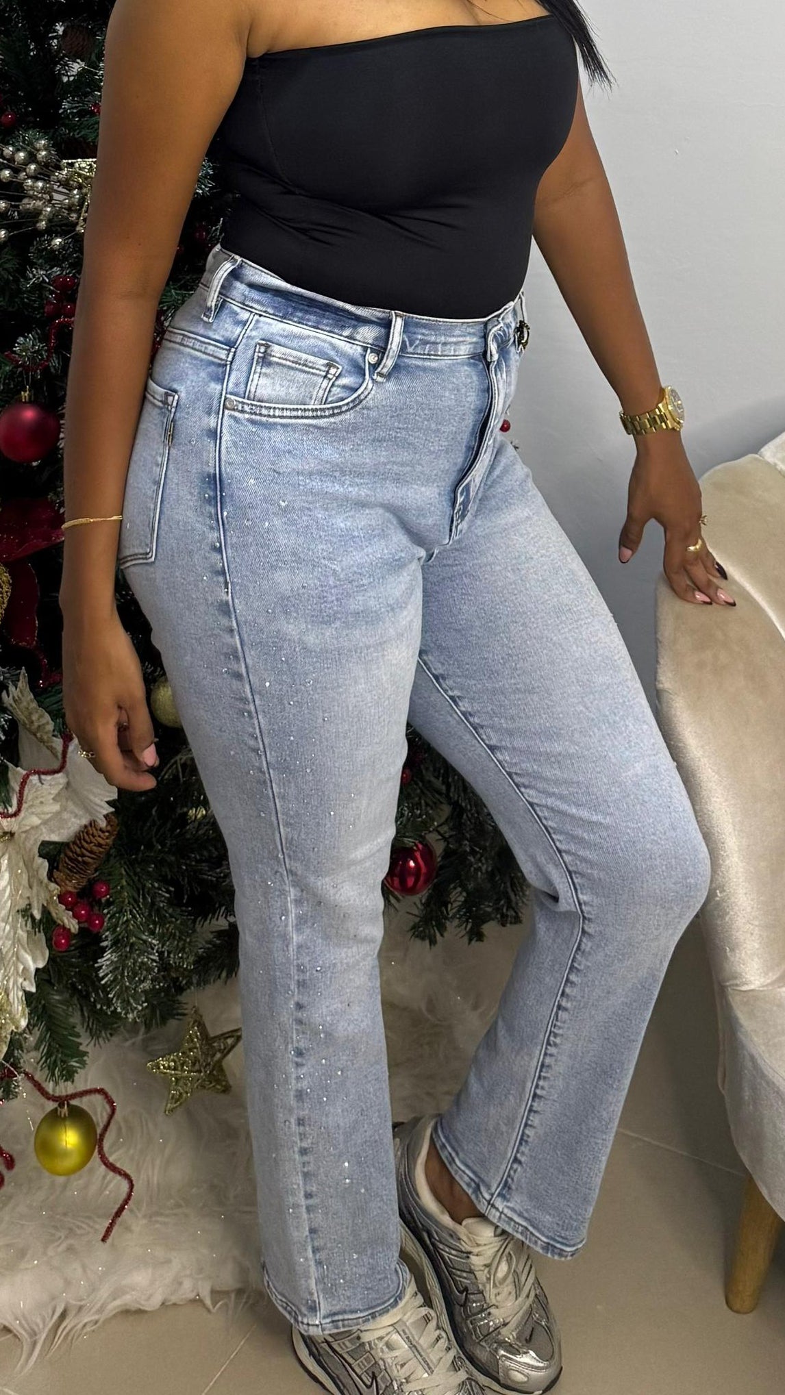 JEANS BOTA RECTA BRILLO ABOUT