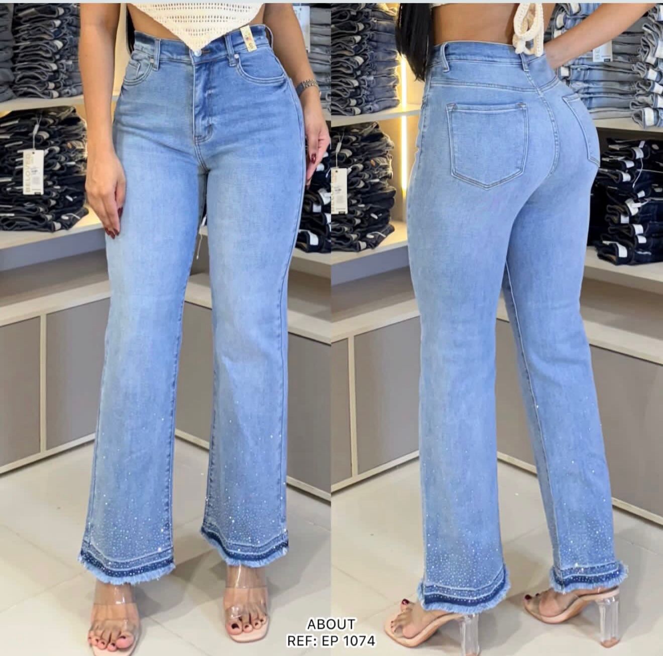 JEANS WIDE BRILLO ABOUT